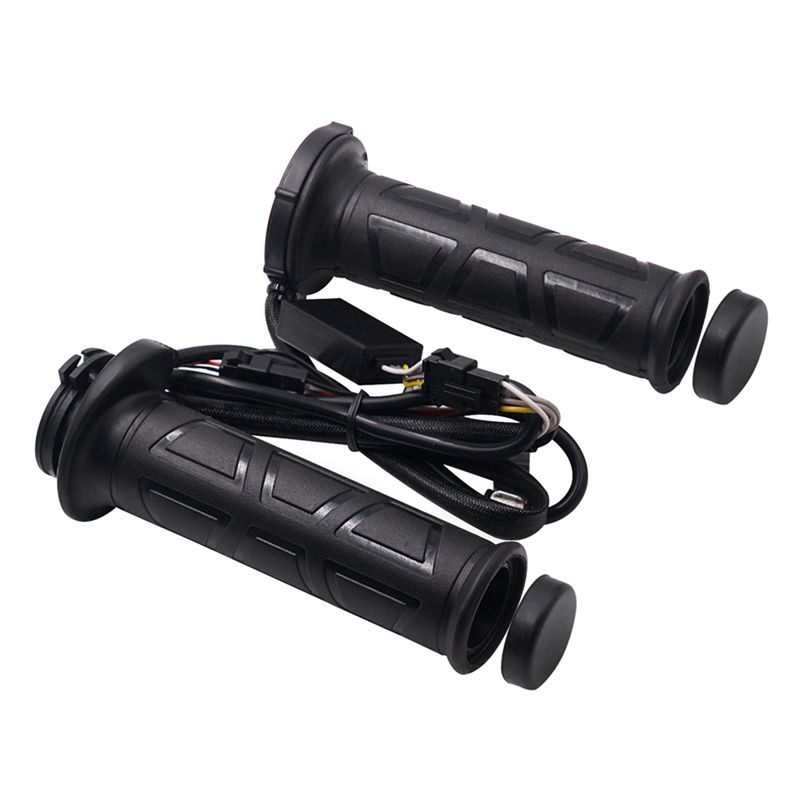 Handlebar Grip Heated - プロフェッショナル冬用オートバイ加熱グリップハンドルバーウォーマースリーブ、温度制御スイッチ付き、22mmハンドルバー用