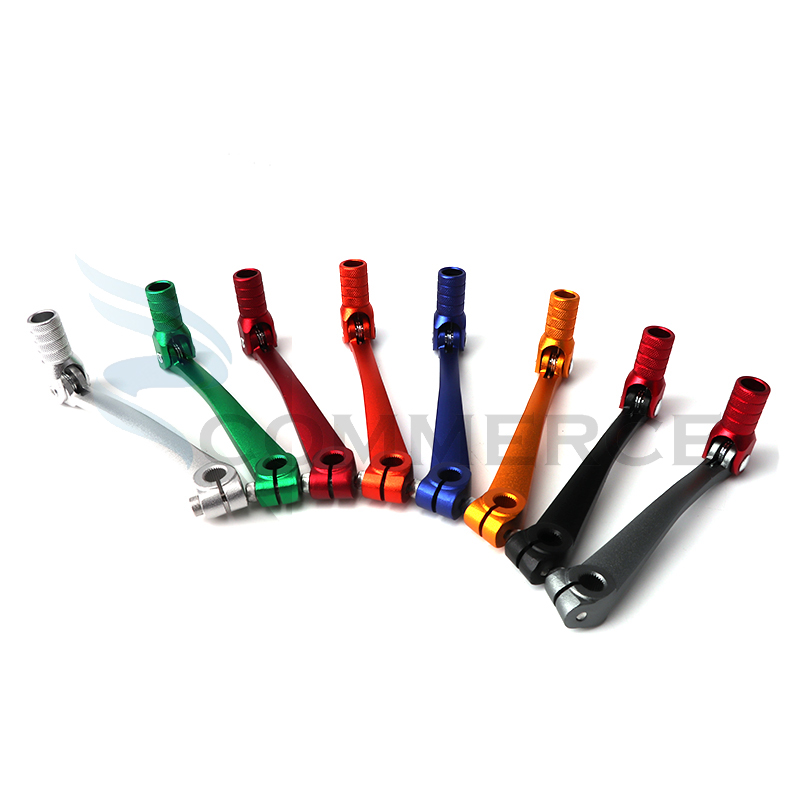 Motorcycle Gear Lever Extender - アルミ製折りたたみ式ギア付きバイク,モーターサイクル用,サイクリング用,110,125,140,150,160,250cc