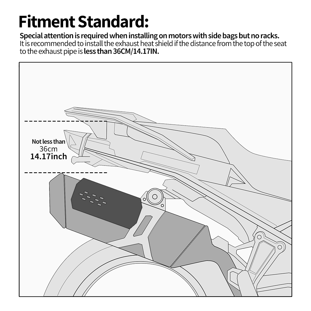 Rhinowalk オートバイ排気管プロテクター 1 または - Motorcycle Gear Backpack のレビューと価格